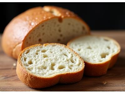 Pain au levain biologique tranché
