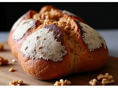 Pain de seigle aux noix
